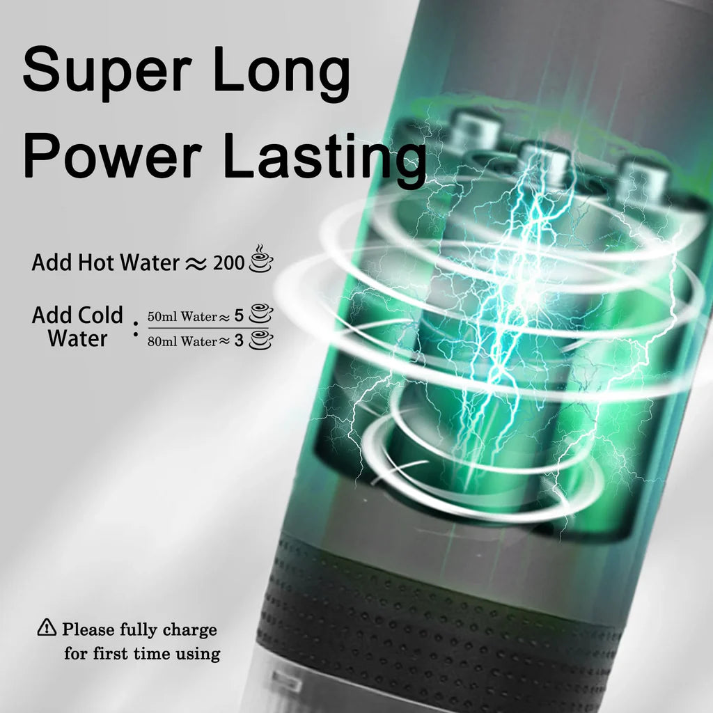 Rechargeable portable espresso machine with Type-C charging and long-lasting battery for travel use